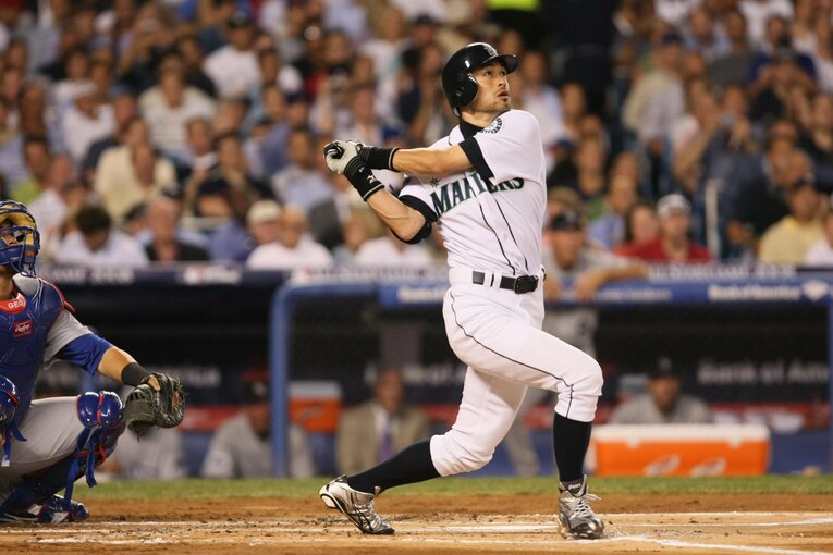  2008年のオールスターゲームに出場するイチロー　©Getty Images