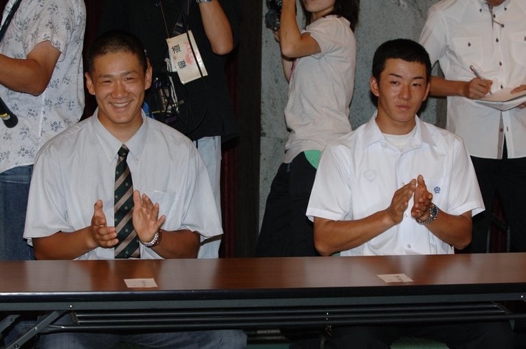 田中将大／駒大苫小牧、斎藤佑樹／早稲田実業　©Hideki Sugiyama