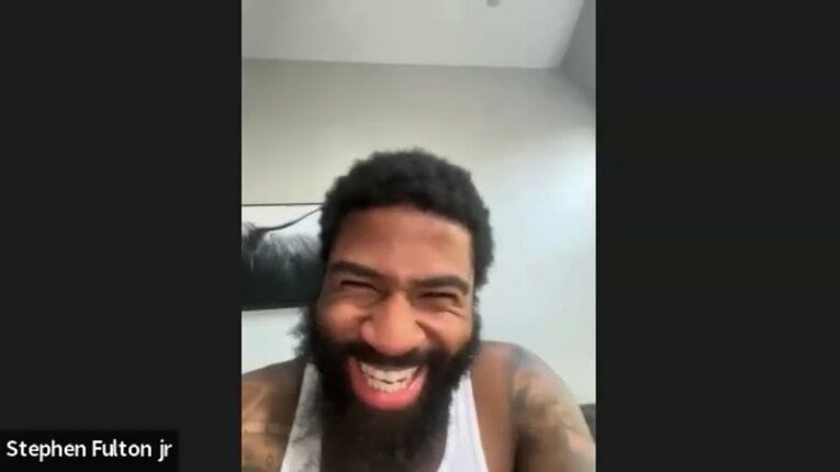 今年6月にインタビューに応じたスティーブン・フルトン（筆者提供）