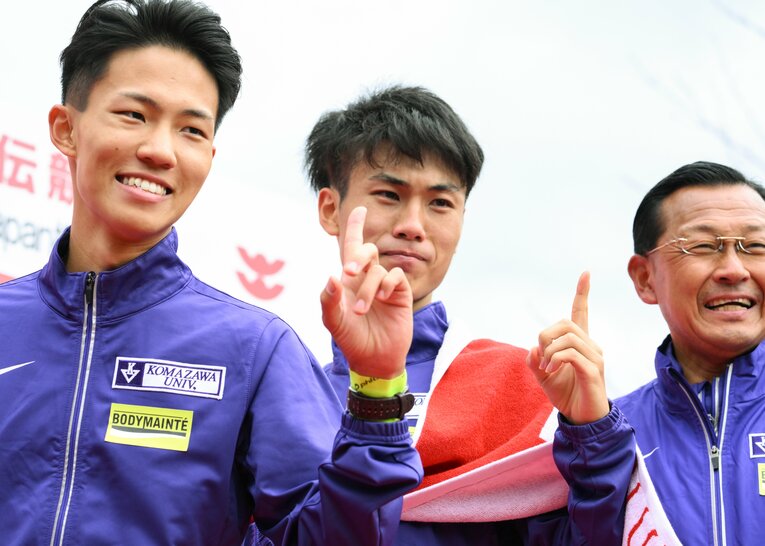 駒大の選手たち　©Nanae Suzuki