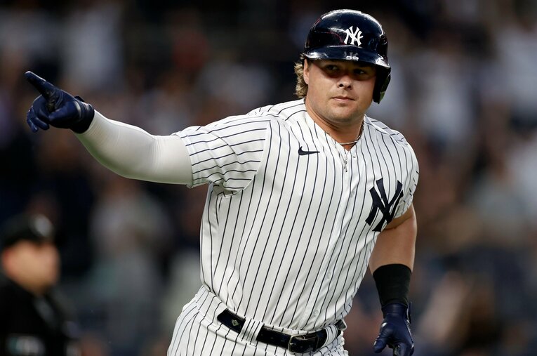 2020年のヤンキース所属時代にはア・リーグのホームラン王にも輝いたルーク・ボイト。なぜ新天地に楽天を選んだのだろうか　©Getty Images