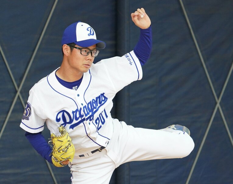 プロ1年目の春季キャンプにて　©Sankei Shimbun