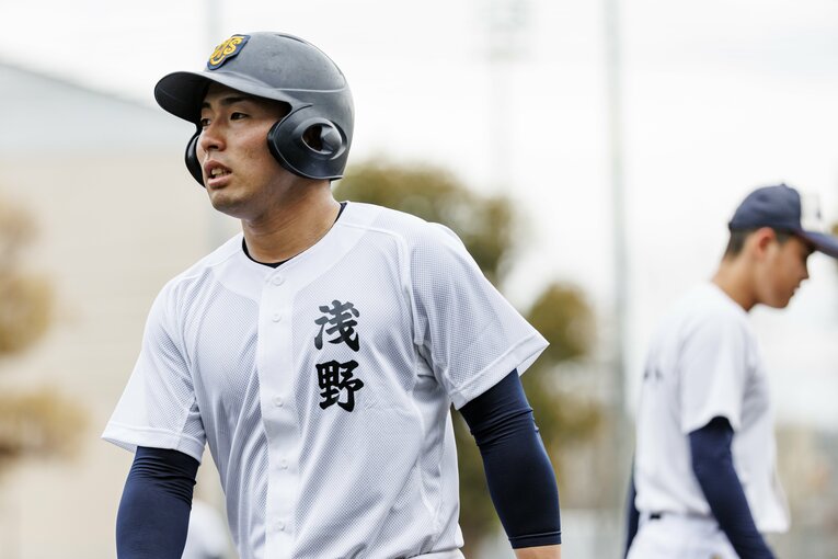 ドラフト目玉ベスト3 外野手編【1】高松商高・浅野翔吾外野手（170cm86kg・右投両打）。巨人が1位指名を公表している　©Kiichi Matsumoto