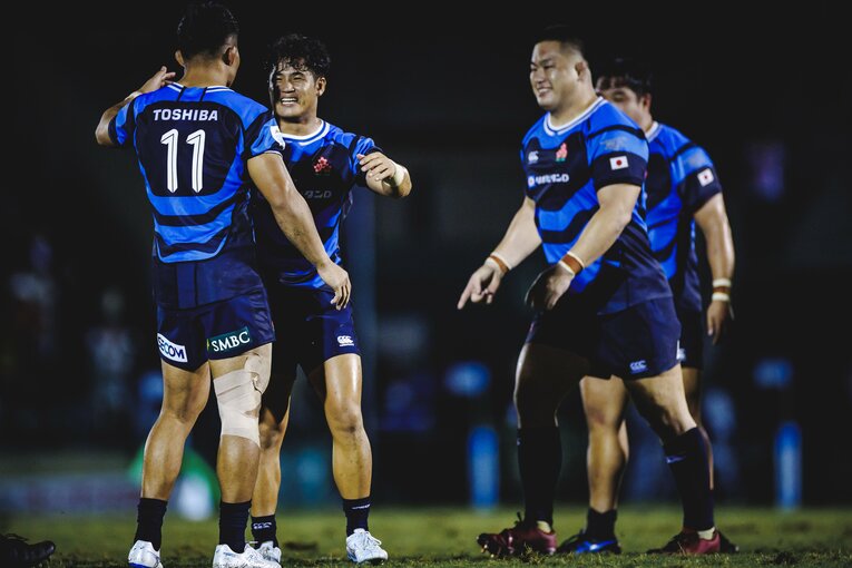 難敵フィジーを相手に劇的な逆転勝利を収めたフィジー戦　©Kiichi Matsumoto