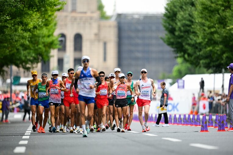 20km競歩の競技中　©Nanae Suzuki