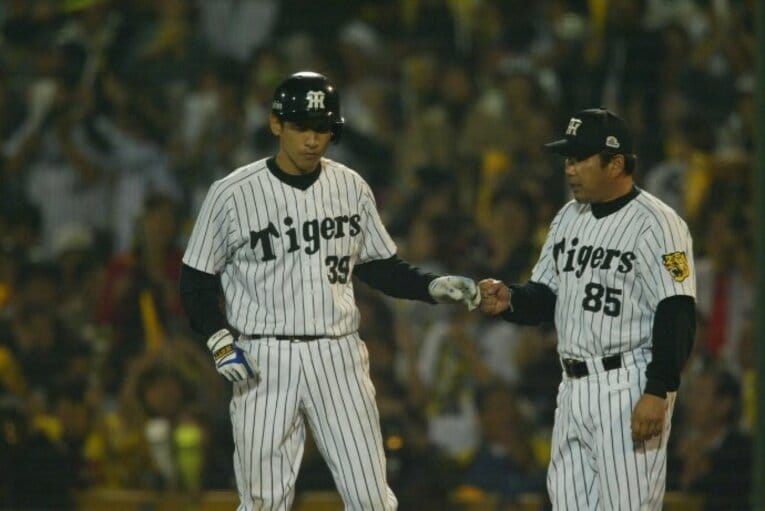 現役時代の矢野　©Sports Graphic Number