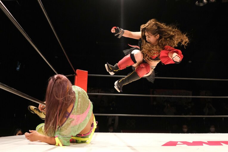 シングル王座挑戦試合（vs.SAKI、11月6日）　©Norihiro Hashimoto