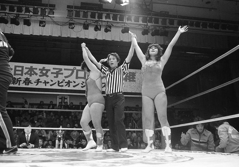 全女で活躍したジャンボ堀さんの現役時代　提供：ジャンボ堀