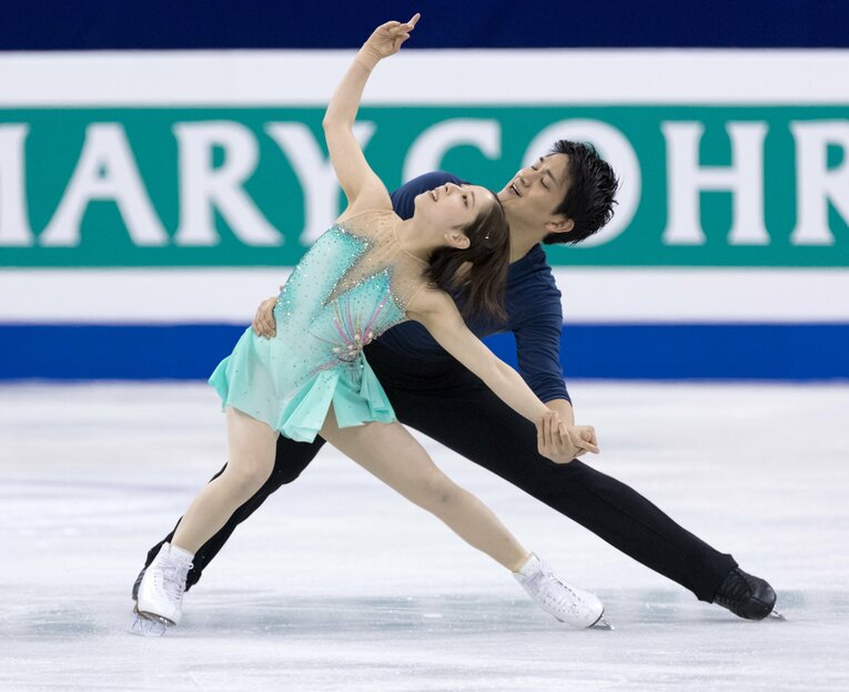 四大陸選手権ショートの演技　©︎EPA=JIJI PRESS