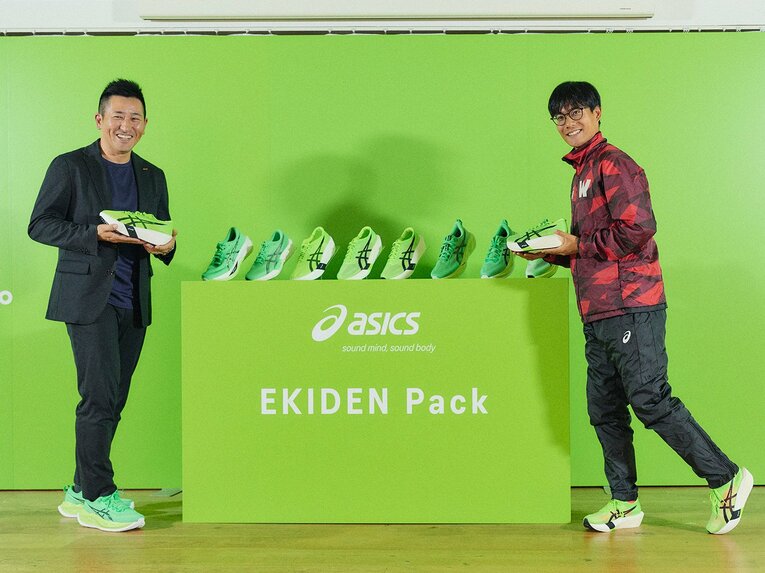 鮮やかな緑色が目を引く、新作のメタスピード　©Yuki Suenaga