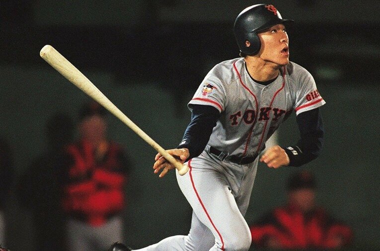 高卒1年目は57試合出場11本塁打、2年目には全130試合出場し20本塁打を放った巨人・松井秀喜 ／ photograph by JIJI PRESS