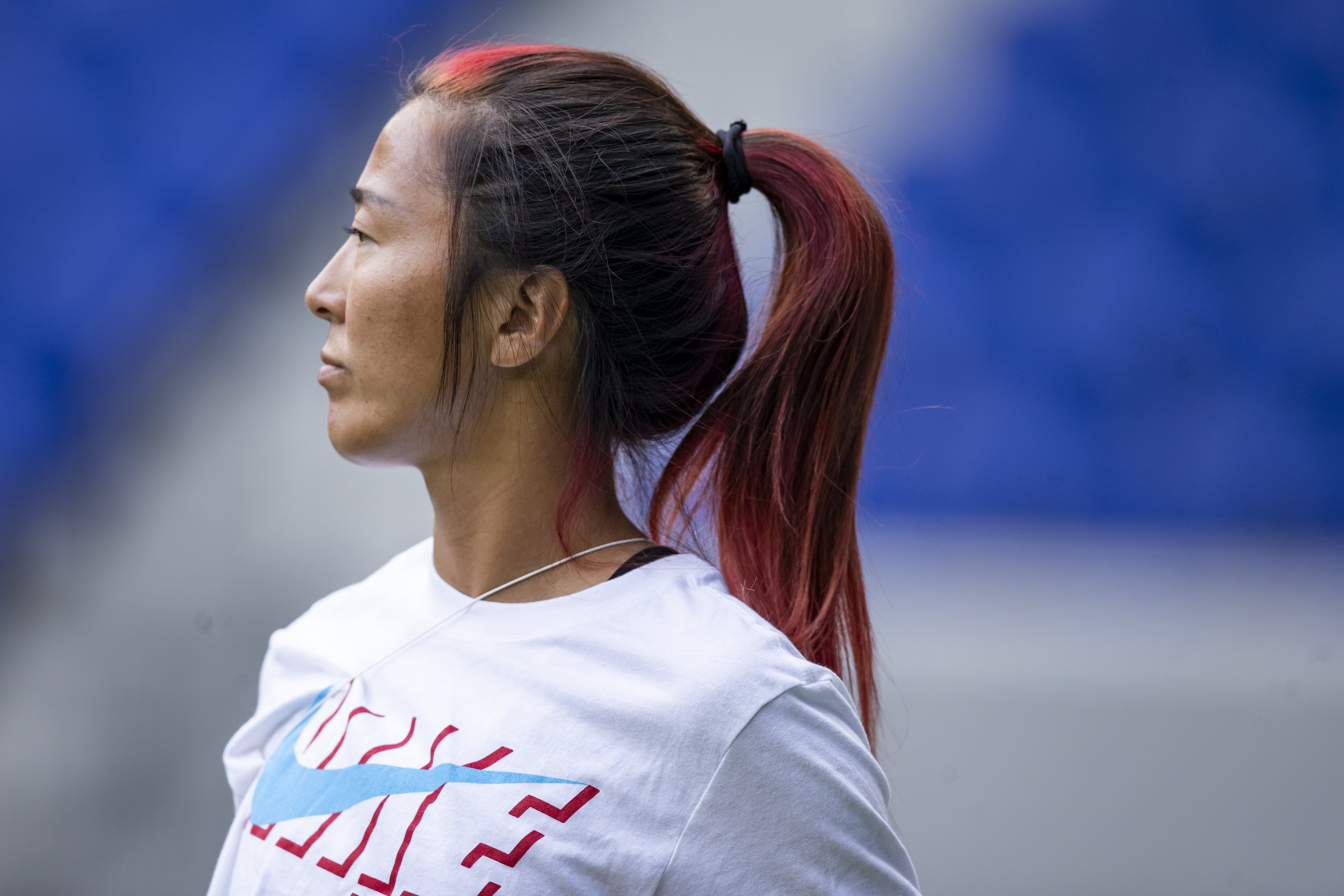 現在はアメリカNWSLのシカゴ・レッドスターズでプレーする永里優季。自身のYouTube（https://www.youtube.com/@yukinagasato17/videos）でW杯で躍動する後輩たちのプレーを解説している　©︎Getty Images