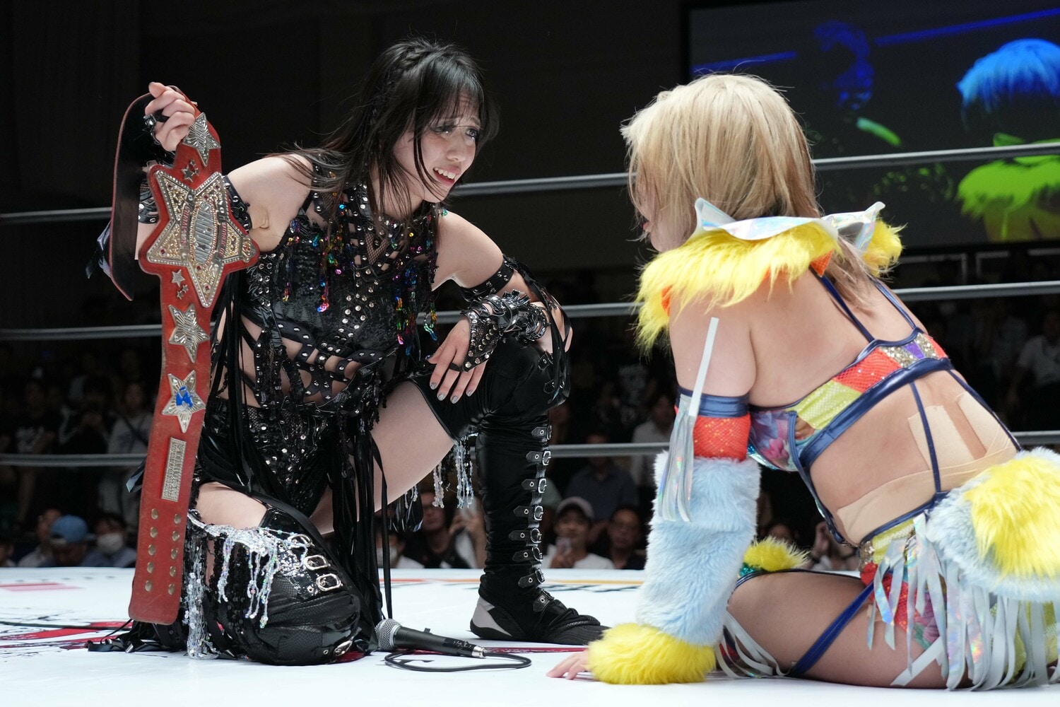 羽南の挑戦に前向きな上谷沙弥　©Essei Hara