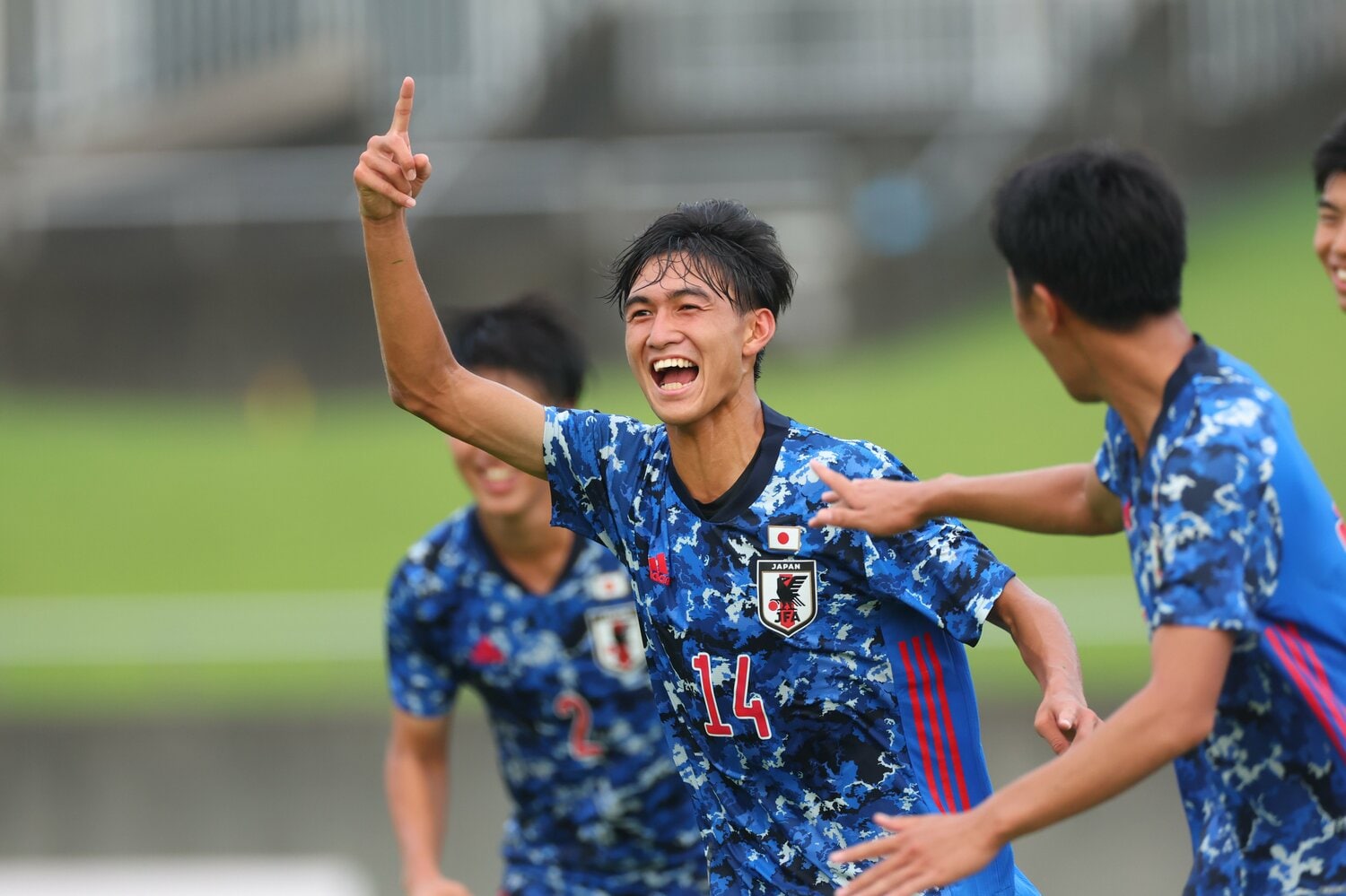 U-18日本代表として出場したSBSカップ国際ユースサッカー（2022年）　©︎YUTAKA/AFLO SPORT