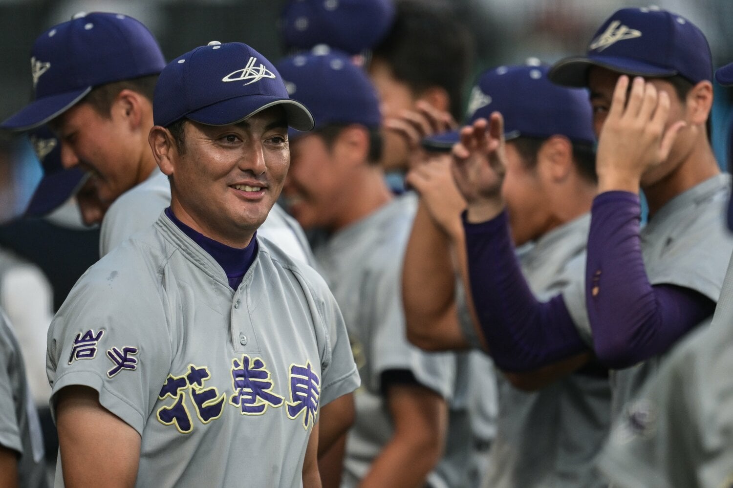 花巻東を率いる佐々木洋監督(麟太郎の父) ©Nanae Suzuki