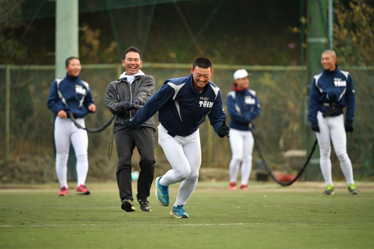 大阪桐蔭の練習風景　©Hideki Sugiyama