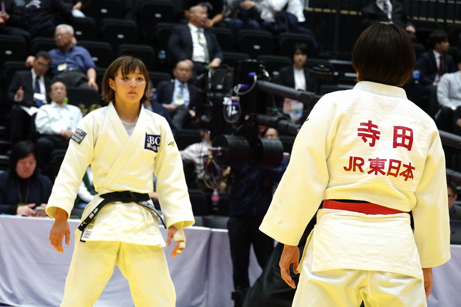 寺田宇多菜との3回戦。角田夏実の挑戦はここで終わりを告げた ©Koji Fuse