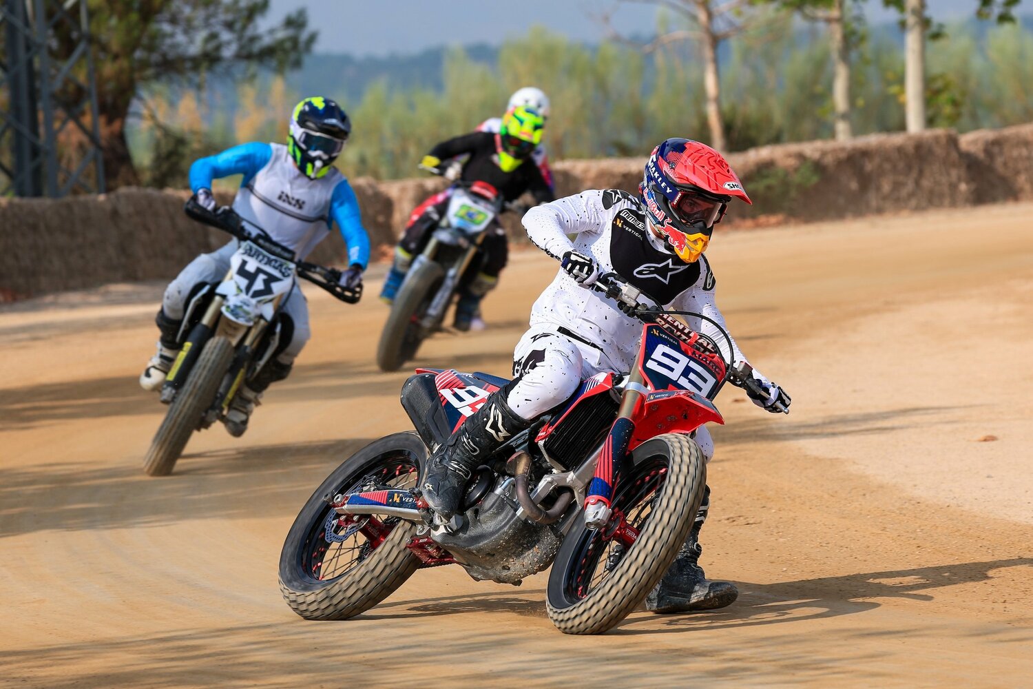 今年8月、ダートトラックでトレーニングを行うマルク・マルケス　©Satoshi Endo