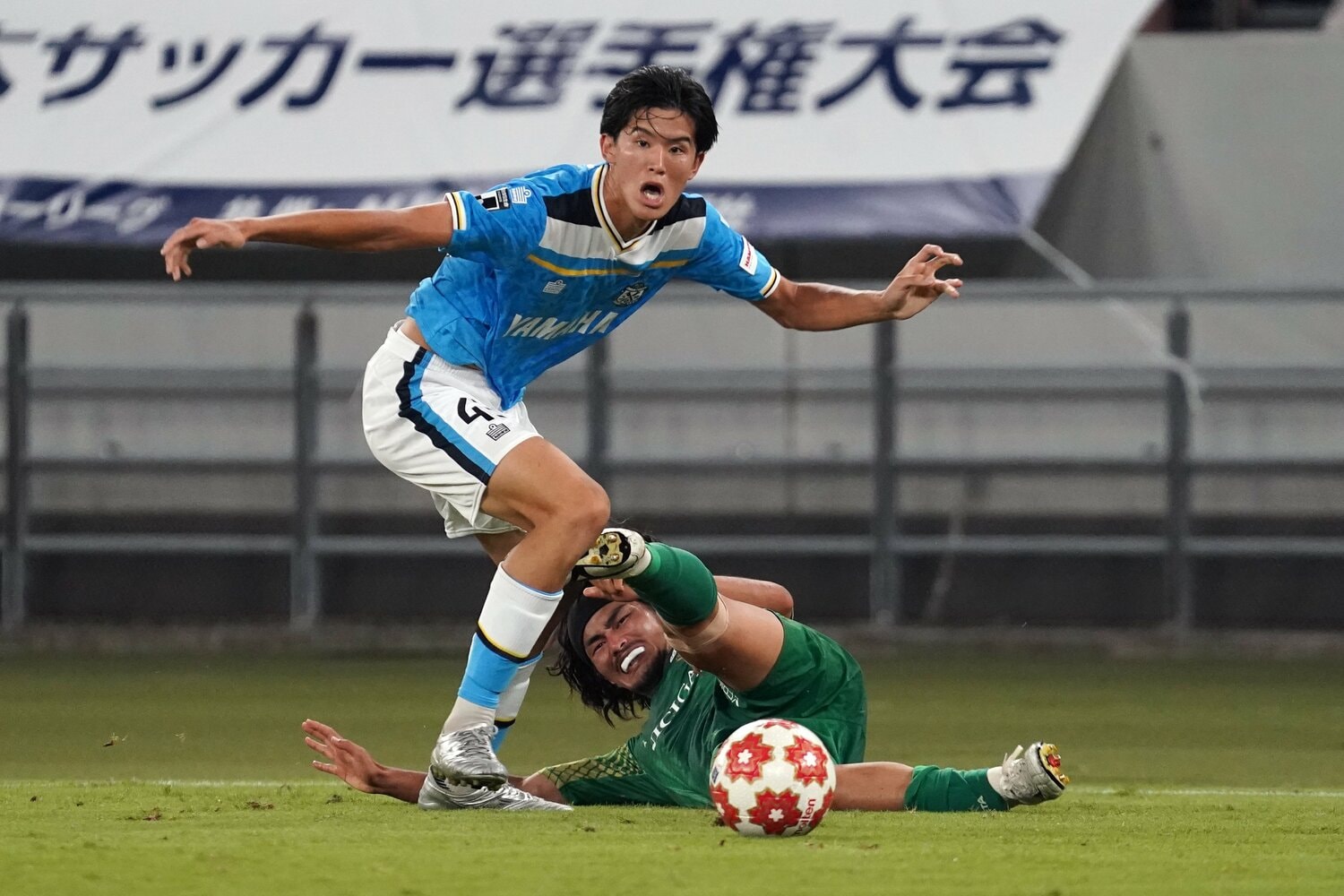 2022年、磐田時代の後藤　©Etsuo Hara/Getty Images