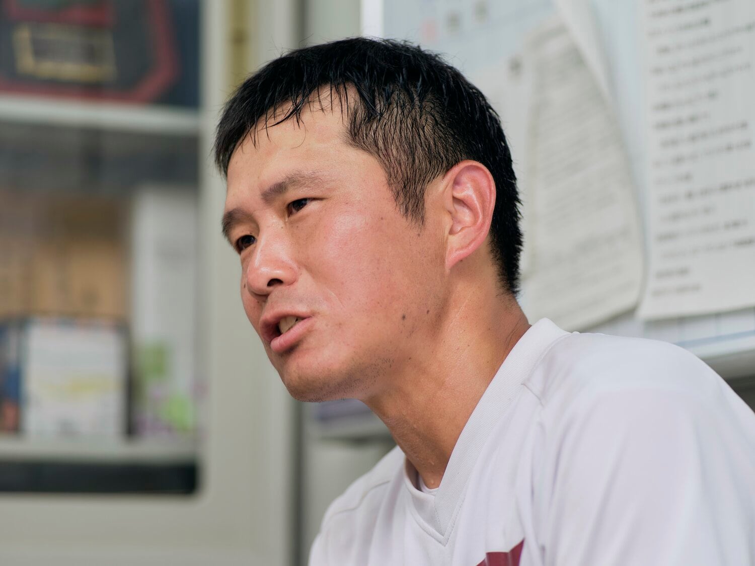 高崎高校野球部の飯野道彦監督　©Yuki Suenaga