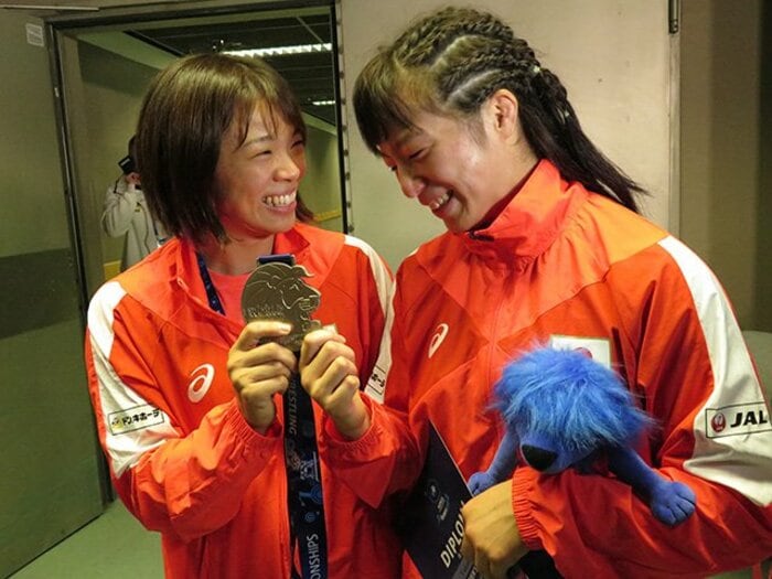 女子レスリングが急激にV字復活！要因は選手とコーチの信頼関係。＜Number Web＞ photograph by Koji Fuse