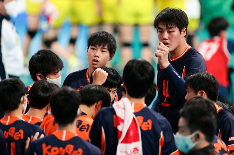 210cmの高さを誇る牧は、大会前に日本代表合宿にも参加　©︎AFLO SPORT