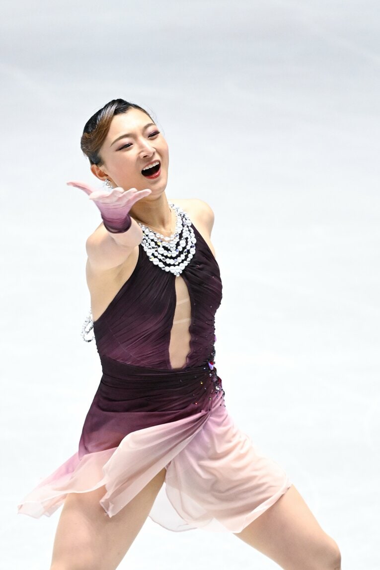 自身最後の全日本選手権で圧巻の演技を見せた坂本花織【スワイプするとそのほかの写真もご覧になれます】　©Asami Enomoto