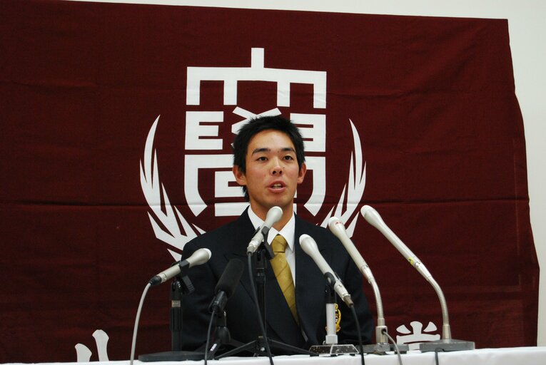 2010年、ドラフト3位で西武に入団した秋山翔吾（八戸大、現・広島）。横浜創学館高時代の、2006年ドラフトでは指名漏れとなった　©JIJI PRESS