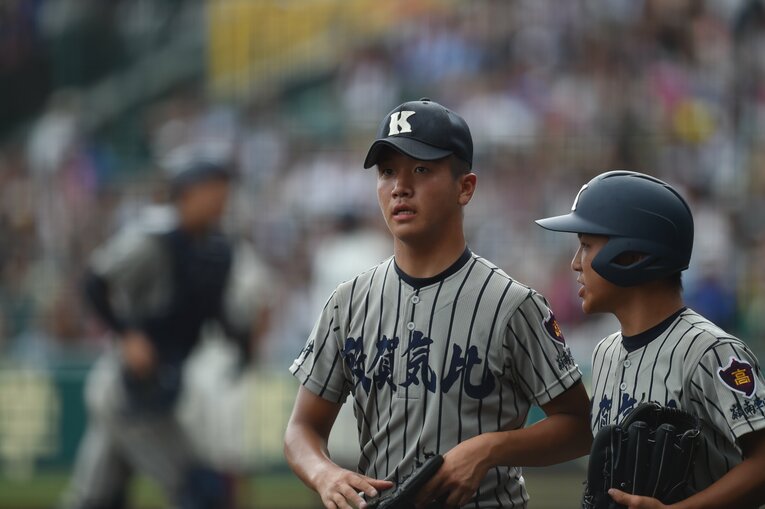 敦賀気比高時代にはエースとして全国制覇も達成した　©BUNGEISHUNJU