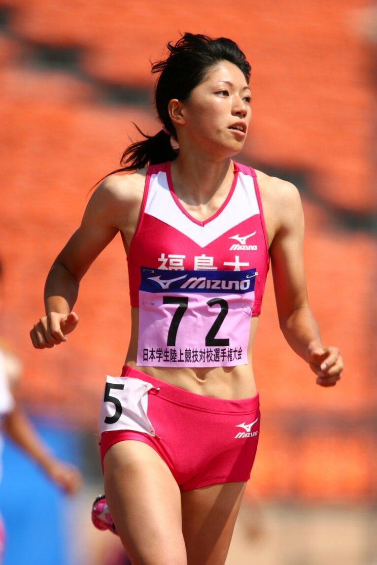 陸上女子400ｍでいまも残る日本記録保持者の千葉麻美。日本歴代記録の上位10傑を独占する、不世出のロングスプリンターはいかにして生まれたのか　©AFLO