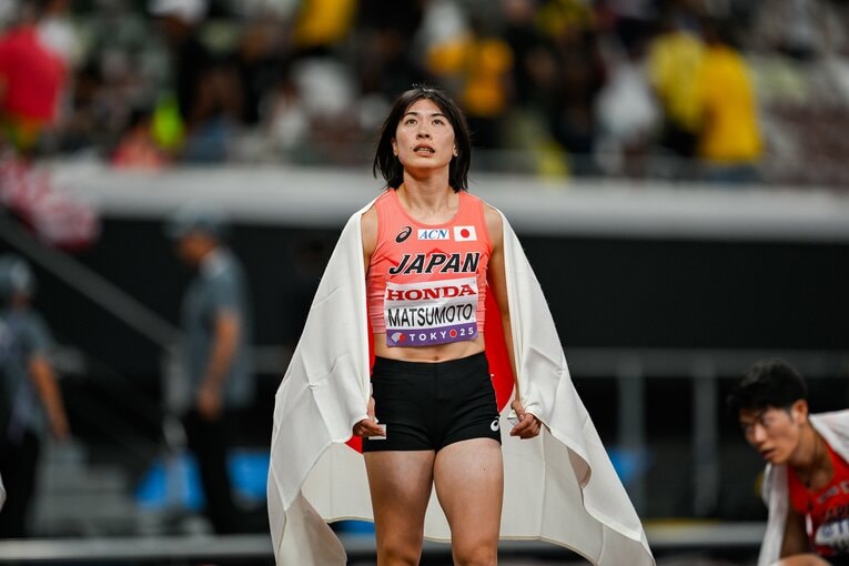 昨年9月の東京世界陸上では混合1600mリレーで8位入賞の立役者に　©Nanae Suzuki