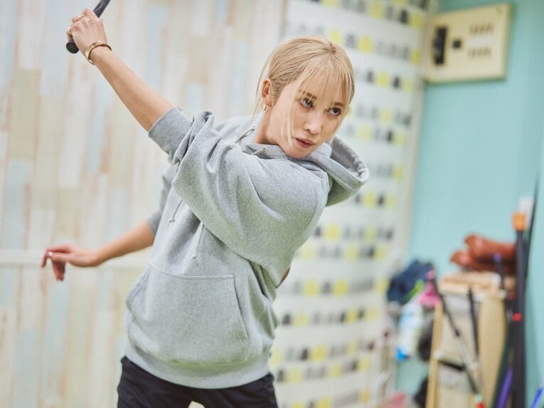 インタビュー後、トレーニングに向かった金田　©︎Taichi Chiba