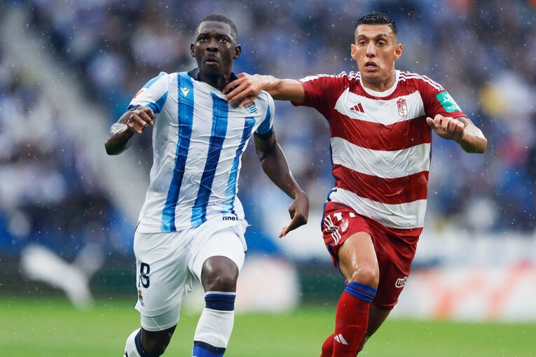 攻守に奮闘したトラオレ。久保との連携もアジャストしてきている　©Daisuke Nakashima