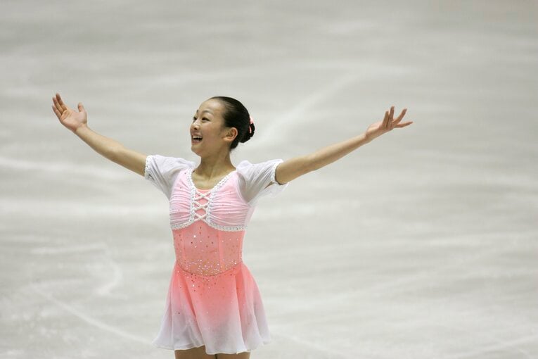 シニア初参戦の2005年GPファイナルでは15歳で優勝　©Takuya Sugiyama