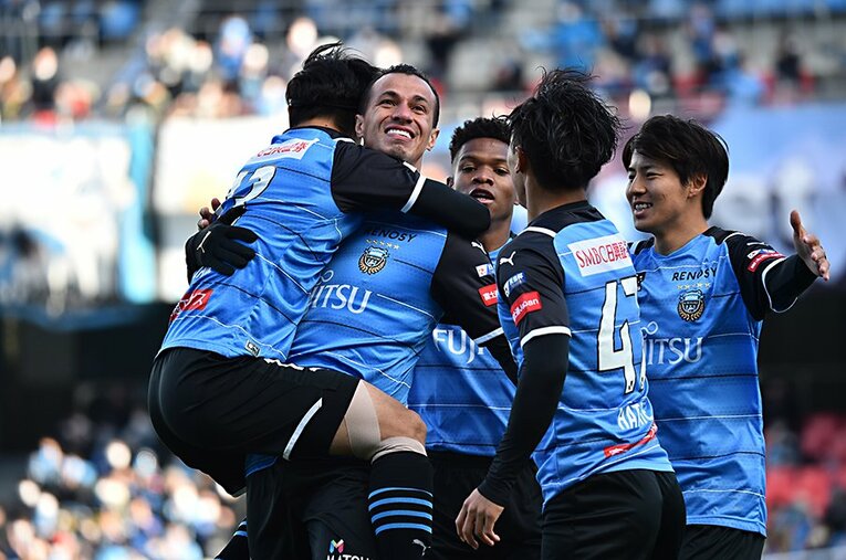 得点王に輝いたFWレアンドロ・ダミアン。リーグ連覇を果たした川崎で攻撃を核を担った ／ photograph by J.LEAGUE