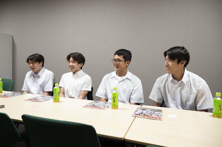 笑顔の開成カルテット　©︎Tadashi Hosoda