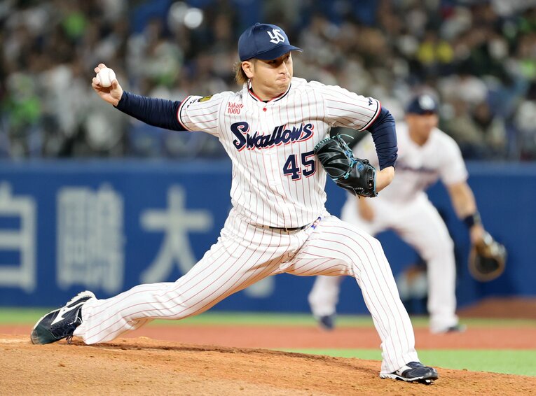 長谷川宙輝（ヤクルト）©JIJI PRESS