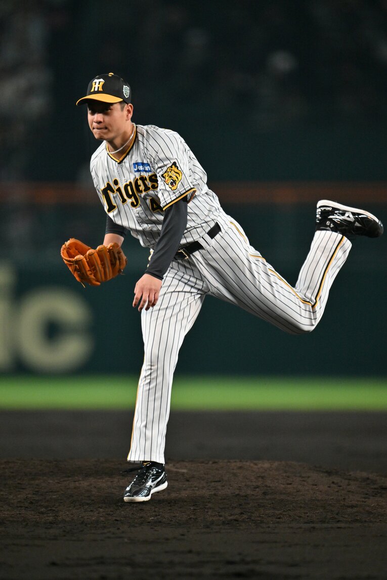 ペナントレースでは12勝を挙げ、阪神の「アレ」立役者の1人に　©Hideki Sugiyama