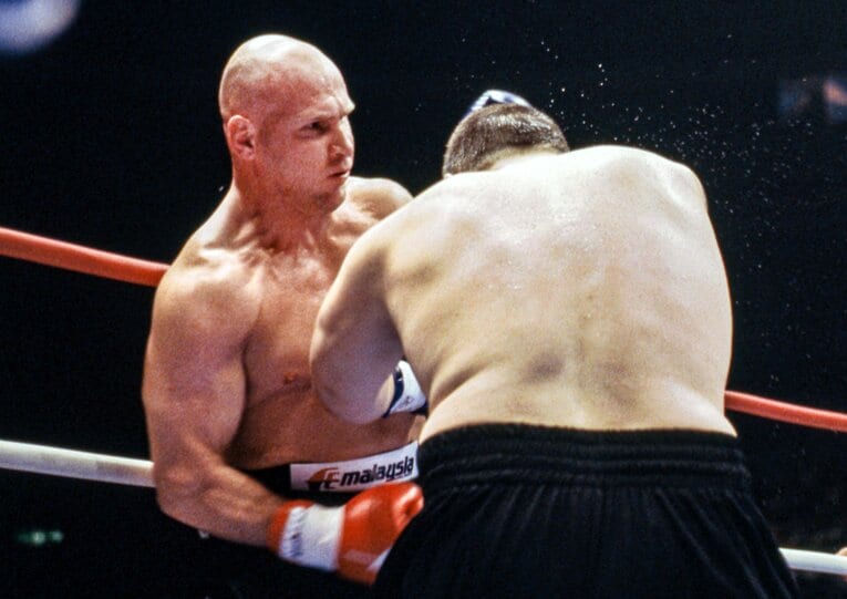 K-1のリングで行われたボクシングの公式戦　©Susumu Nagao