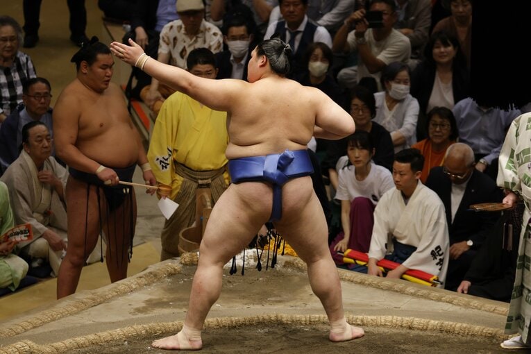 幕内最重量の191キロとなった大の里の肉体　©Kiichi Matsumoto/JMPA