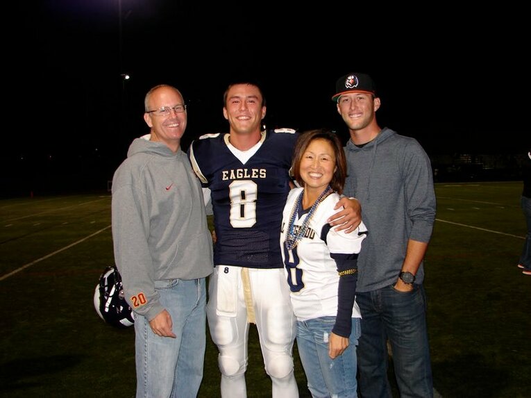 ヌートバー家　写真=母クミさん提供