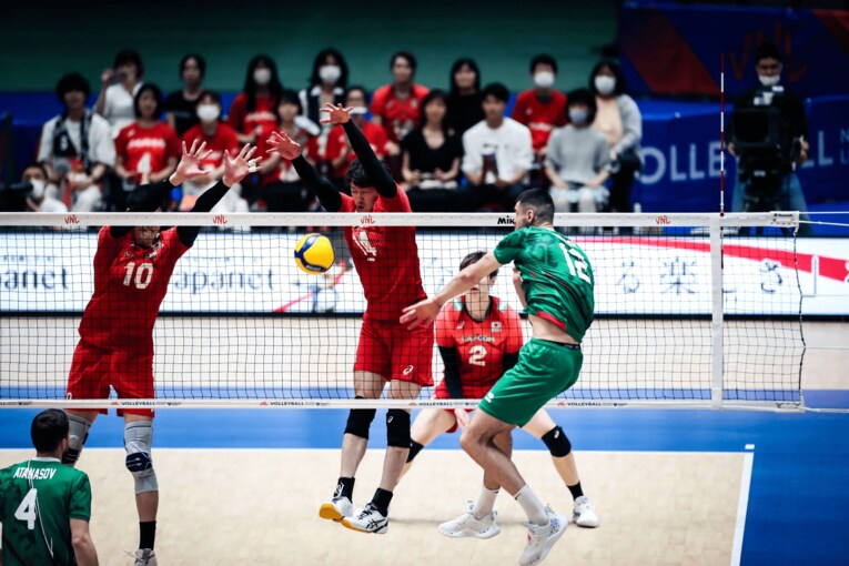 ネーションズリーグ ブルガリア戦　©︎FIVB