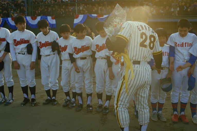 「江夏豊たった一人の引退式」　©BUNGEISHUNJU