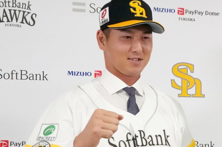 電撃トレード移籍から1カ月。ソフトバンク秋広優人の様子は？ ／ photograph by JIJI PRESS