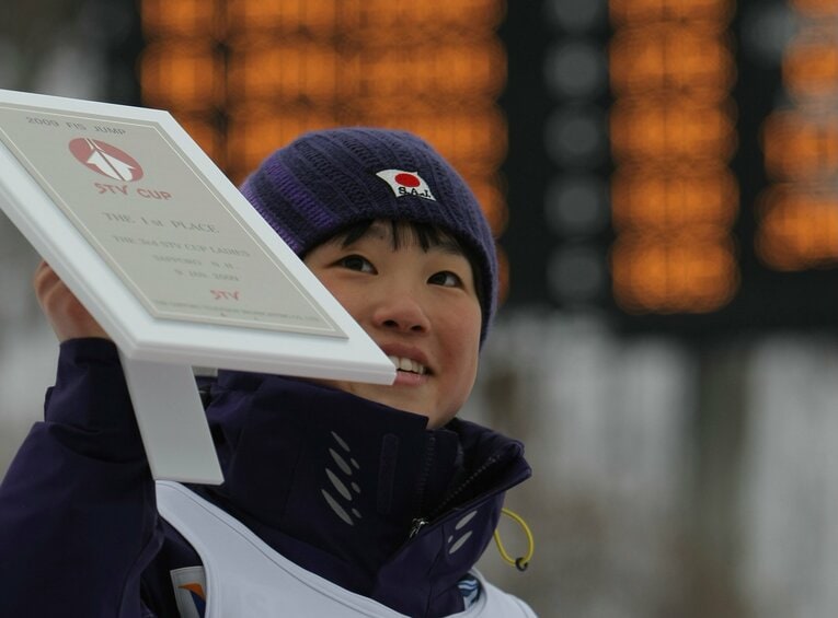 中学時代の伊藤有希　©JIJI PRESS