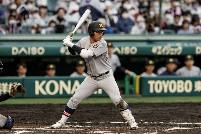 話題を呼んだ清原勝児（慶應／「5番サード」）　 ©Kichi Matsumoto