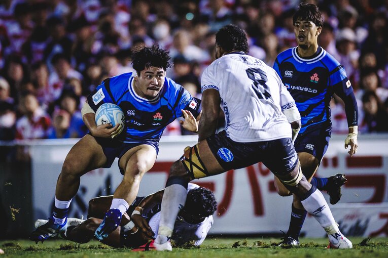 難敵フィジーを相手に劇的な逆転勝利を収めたフィジー戦　©Kiichi Matsumoto