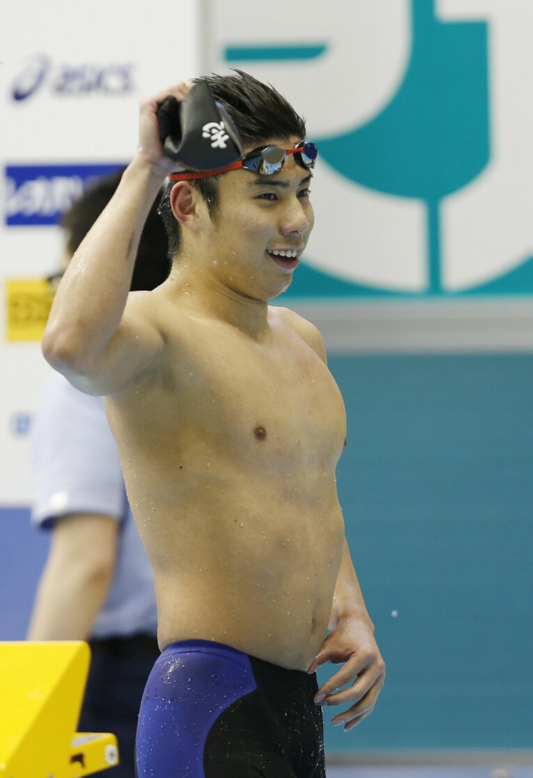 高校卒業後の2013年には日本選手権を200ｍ平泳ぎで初制覇。世界一の後に日本一になった珍しいパターンだった　©JIJI PRESS