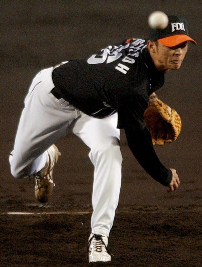 第５戦で投げ合ったダイエーのエース、斉藤和巳　©︎JIJI PRESS