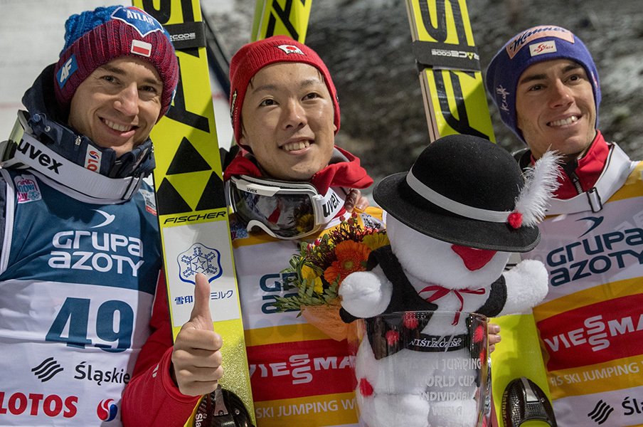 大学でジャンプ転向、小林潤志郎。平昌五輪候補に急成長できた秘訣。<Number Web> photograph by AFLO